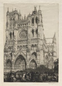Amiens katedral, inventardag av Auguste Louis Lepère