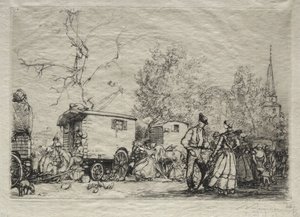 På messen St. Jean de Mont av Auguste Louis Lepère