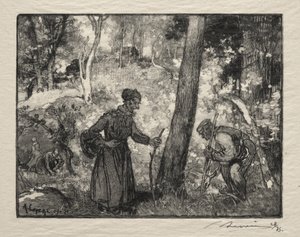 På Bernard Rock av Auguste Louis Lepère