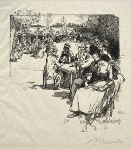 Ball på Point du Jour av Auguste Louis Lepère