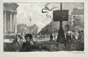 Hjørnet av Royal Street av Auguste Louis Lepère