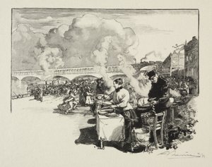 Landingsplass for omnibusbåter av Auguste Louis Lepère