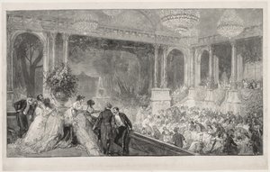 Festival på Tuilleriene av Auguste Louis Lepère
