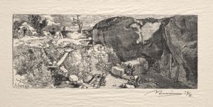 Sandsteinsbruddet av Auguste Louis Lepère
