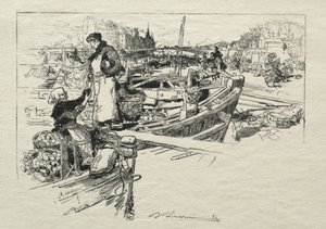 Eplemarkedet, nr. 1 av Auguste Louis Lepère