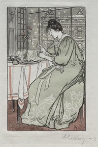 Paris Almanac, 1897: Vinter av Auguste Louis Lepère