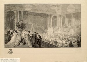 Fest i Tuileriene for utstillingen i 1867 av Auguste Louis Lepère