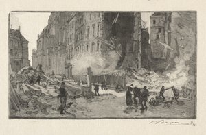 Place Gerson og Rue Restot av Auguste Louis Lepère