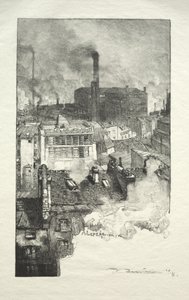 Gobelins-distriktet av Auguste Louis Lepère