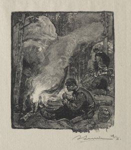 Trelasthoggernes måltid av Auguste Louis Lepère
