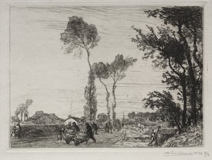 Retur fra St. Jean-de-Mont Market av Auguste Louis Lepère