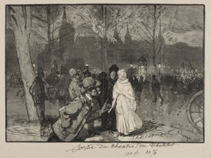 Forlater Chatelet Theatre av Auguste Louis Lepère