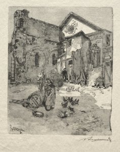 St. Julian den fattige: Portalen av Auguste Louis Lepère