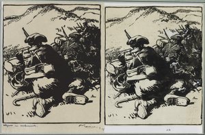 Alpene i bakhold, 1914. av Auguste Louis Lepère