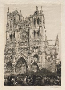 Amiens katedral, inventardag av Auguste Louis Lepère