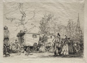 På messen St. Jean de Mont av Auguste Louis Lepère