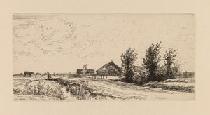 Auguste Lepère: Den lille kuhyrden. av Auguste Louis Lepère
