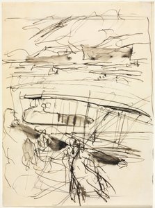Fly som hviler på bakken (verso) av Auguste Louis Lepère