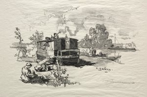Boligbåt av Auguste Louis Lepère
