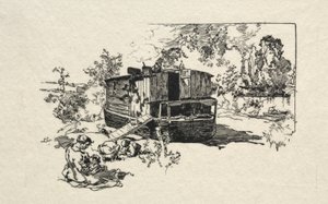 Boligbåt. av Auguste Louis Lepère
