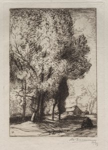 Bourrine i poplene av Auguste Louis Lepère