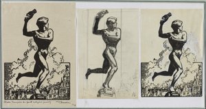 Brado, vinner av Antigoras Giants, 1914. av Auguste Louis Lepère