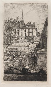 Riving av huset til Sabra av Auguste Louis Lepère