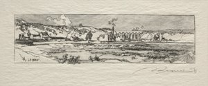 Dam av Issy les Moulineaux. av Auguste Louis Lepère