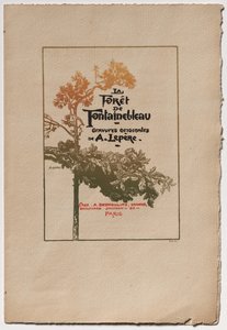 Fontainebleau Forest: Annonse for "Fontainebleau Forest" av Auguste Louis Lepère