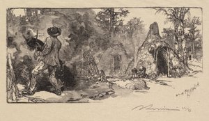 Fontainebleau-skogen: Kullmenn av Auguste Louis Lepère