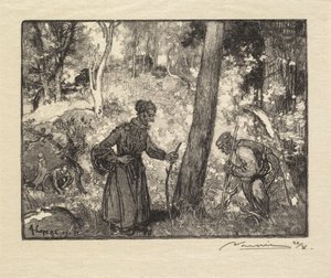 Fontainebleau-skogen: Soppjegere på Rocher Bernard