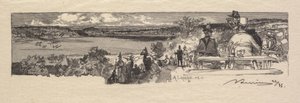 Fontainebleau-skogen: Solledalen av Auguste Louis Lepère
