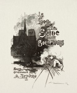 Frontispice: Langs Seinen og Boulevardene av Auguste Louis Lepère