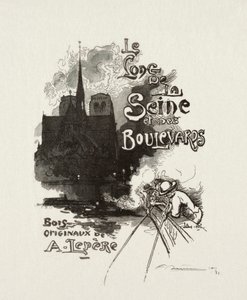 Frontispice: Langs Seinen og Boulevardene. av Auguste Louis Lepère