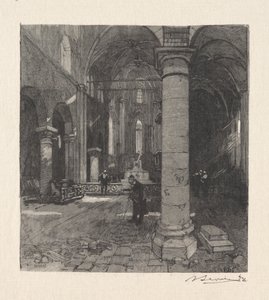 Kirkens indre av Auguste Louis Lepère