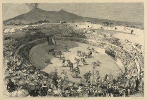 Italia. Festivalen i Pompei, Gladiator-sirkuset av Auguste Louis Lepère