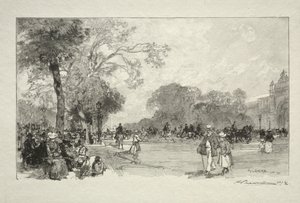 Avenue des Champs-Elysees av Auguste Louis Lepère