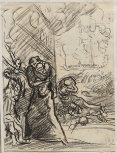 Louvain-brannen av Auguste Louis Lepère