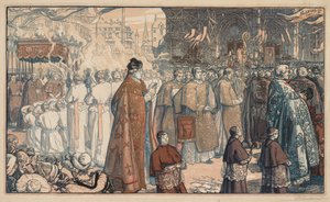 Corpus Christi-prosesjonen i Nantes, 1901. av Auguste Louis Lepère