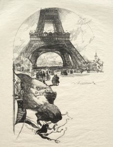 Eiffeltårnet. av Auguste Louis Lepère