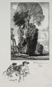 Le Bocage, 1909. av Auguste Louis Lepère