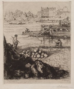 The Longshoreman: Quai de la Gare av Auguste Louis Lepère