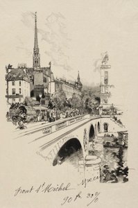 Pont Saint-Michel av Auguste Louis Lepère