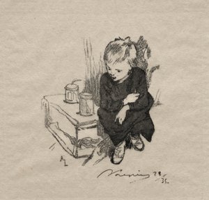 Gutten har da, 1889. av Auguste Louis Lepère