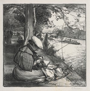 Grenelle Island av Auguste Louis Lepère