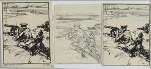 Engelske maskingeværere av Auguste Louis Lepère