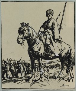 Kosakkoffiser, 1914.
