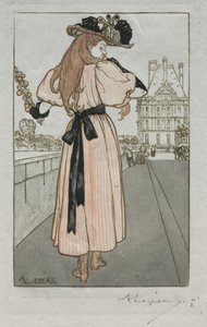 Paris Almanac, 1897: Våren, 1897. av Auguste Louis Lepère