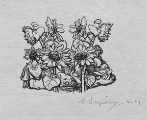 Paris Almanac, 1897: Halestykke, sommer av Auguste Louis Lepère