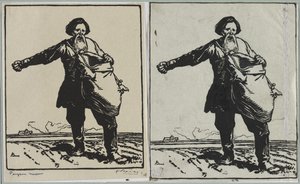 russisk bonde av Auguste Louis Lepère